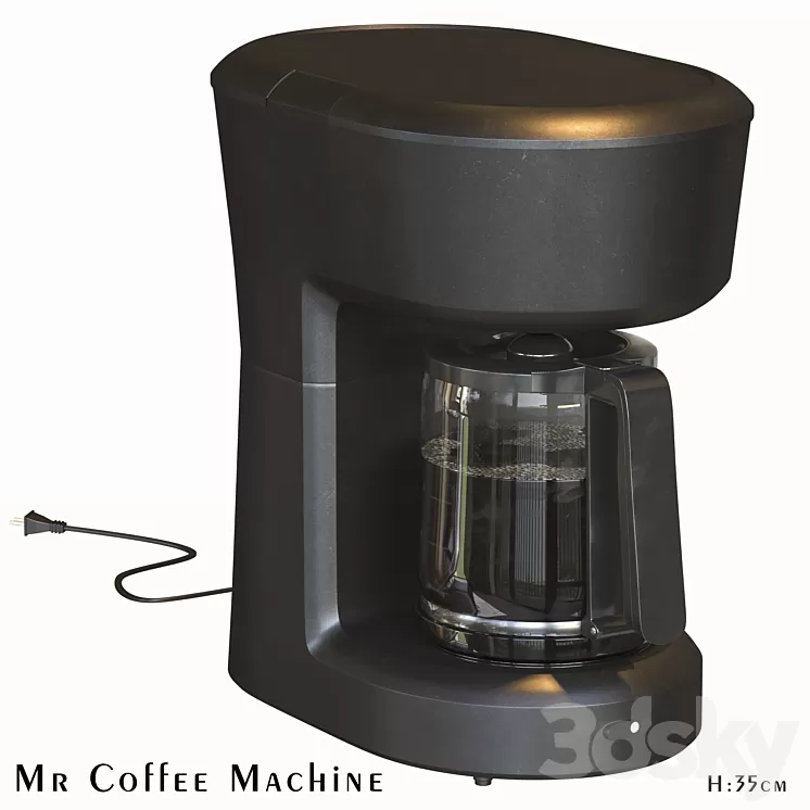 Set of Mr Coffee Machine 3D Model Free