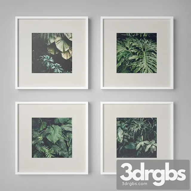 Set of paintings 15 3D Model Free