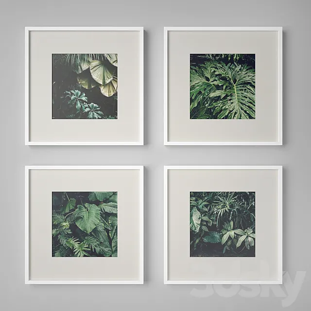 Set of paintings 15 3DModel