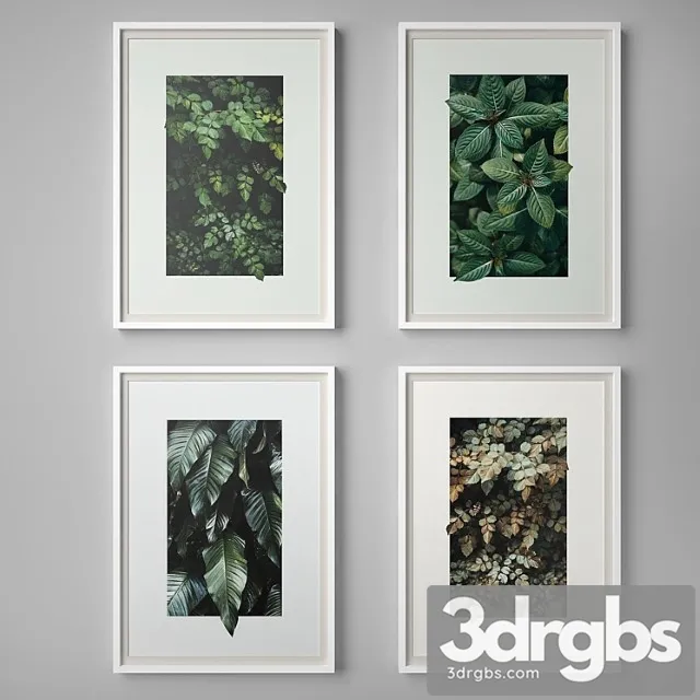 Set of paintings 6 3D Model Free