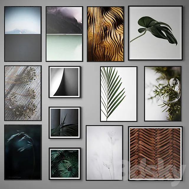 Set of paintings 70 3D Model