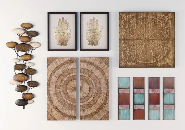 Set of paintings and decorations for walls Free Download