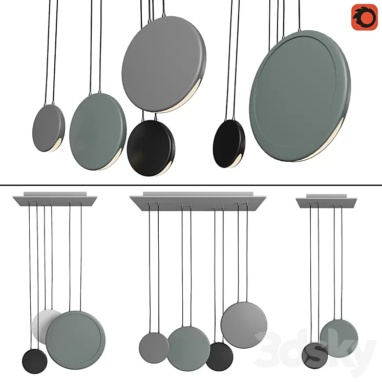 Set of pendant lights in the Scandinavian style_2