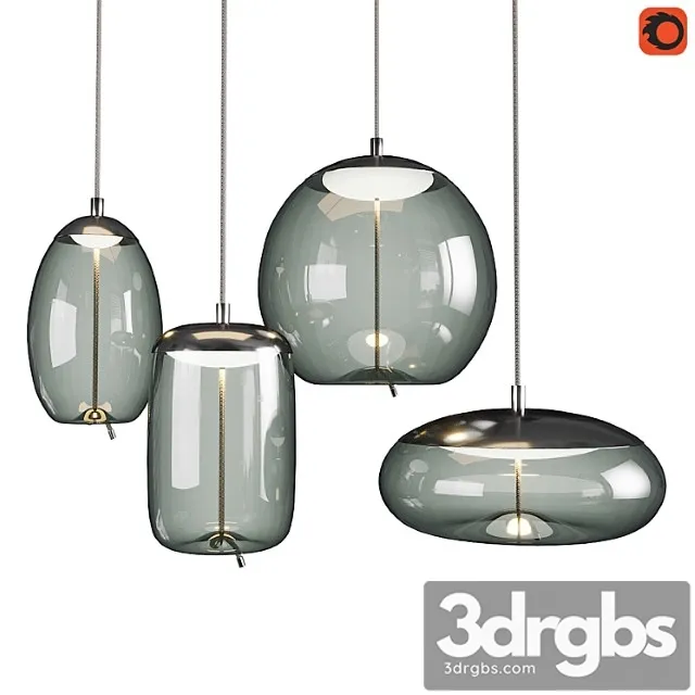 Set of pendant lights knot brokis 3