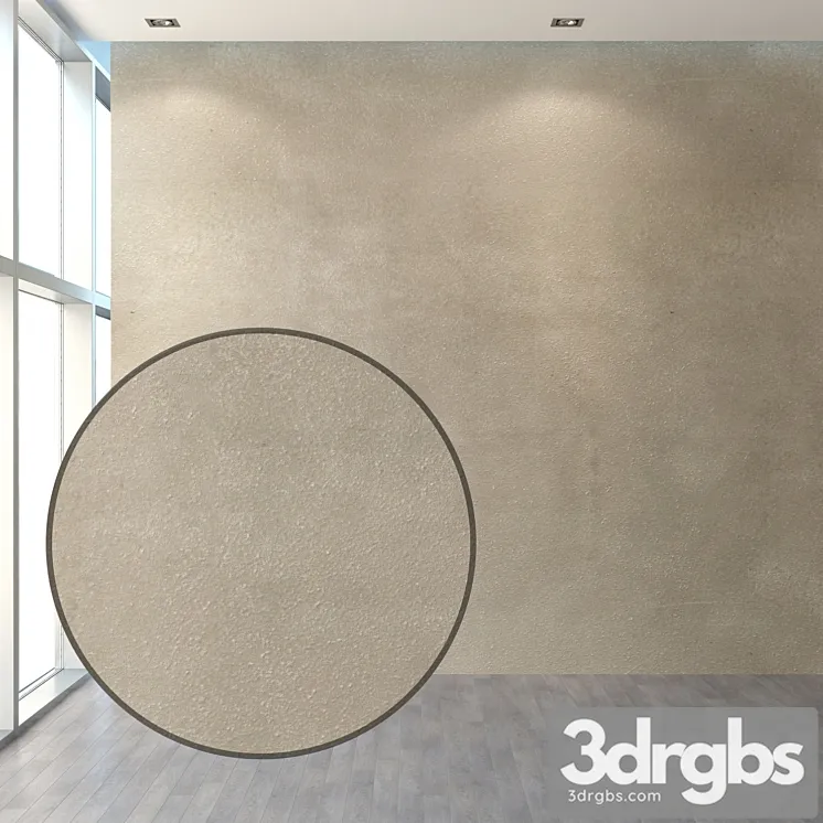 Set of plaster in warm tones granular. 3D Model Free