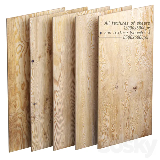 Set of plywood sheets. 5 items Free Download