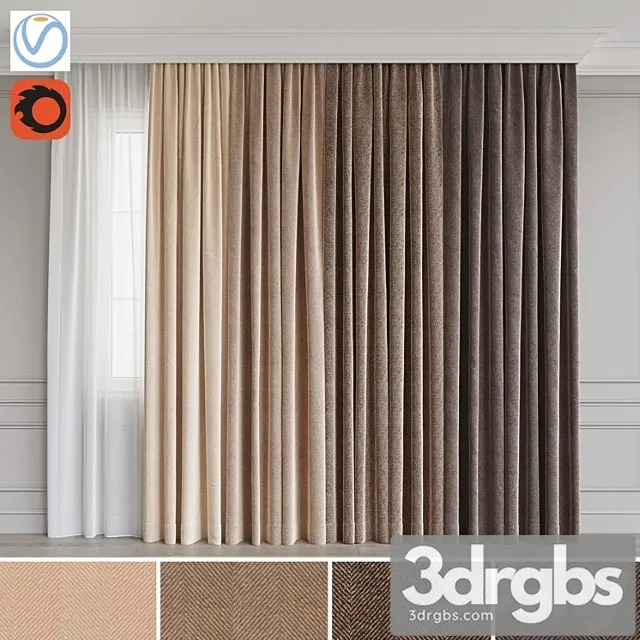 Set Of Portieres 48 3D Model Free