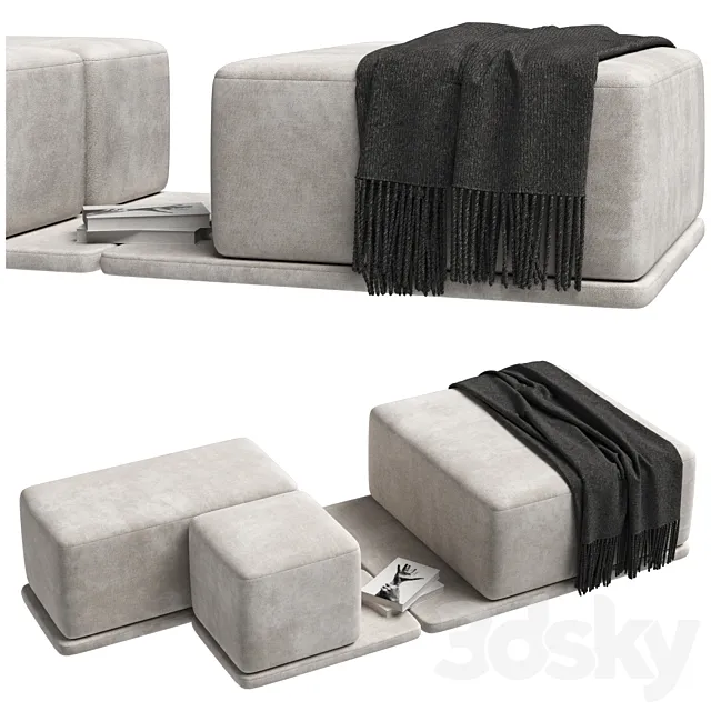 Set of poufs 