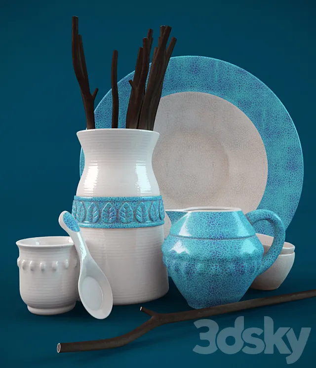 Set of Provence. 3DModel