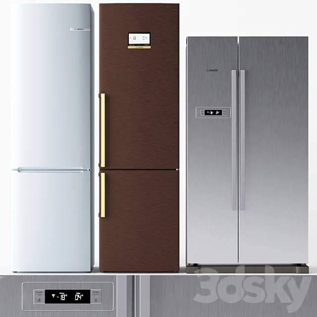 Set of refrigerators BOSCH 2 Free Download