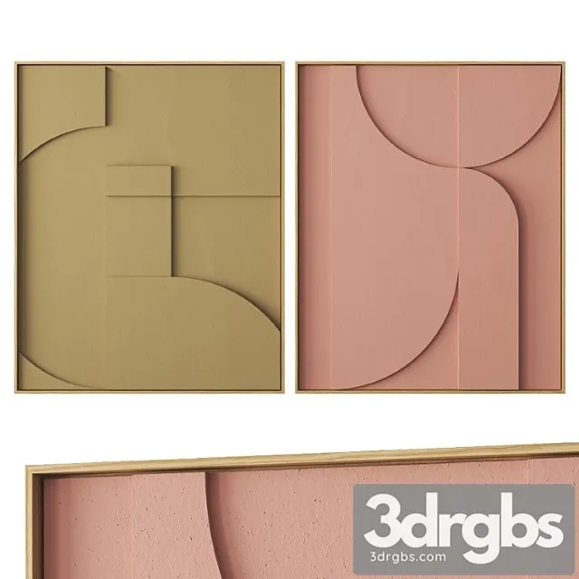 Set of Relief Panels Nkliving 2 3D Model Free