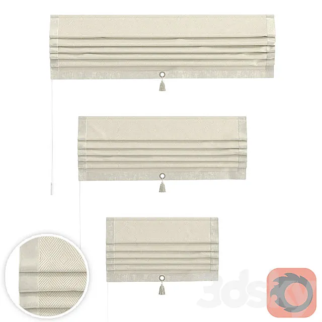 Set of Roman curtains TITOS (INMA) 3D Model