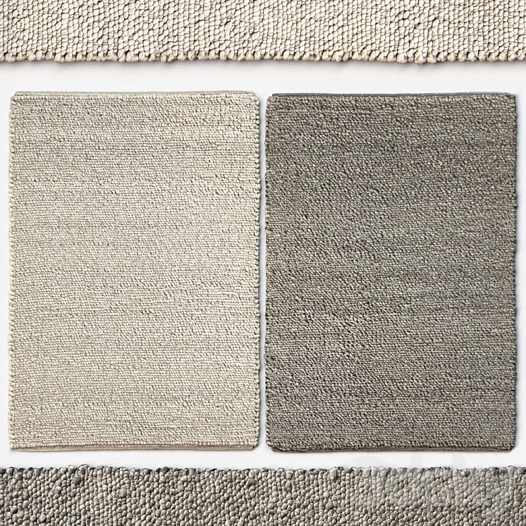 Set of rugs HAY Peas Random rug set 3D Model Free