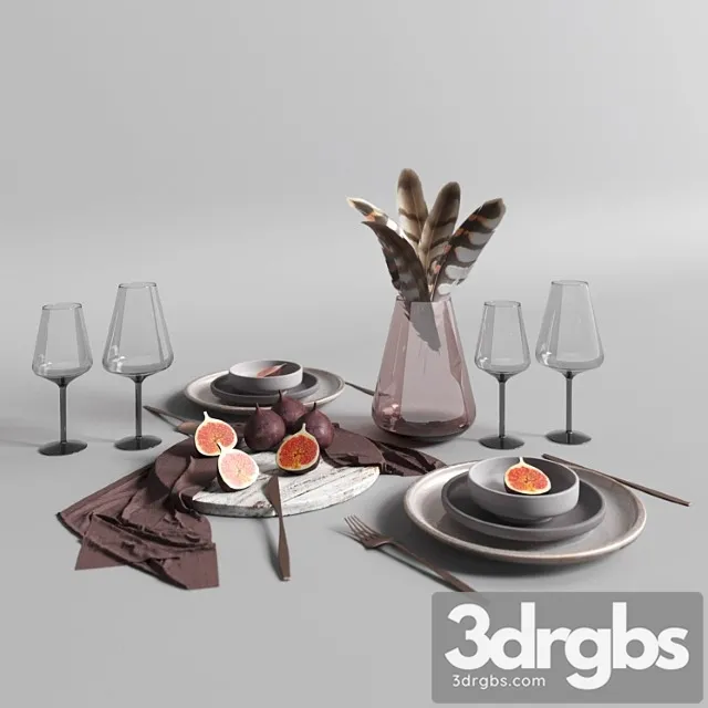 Set of serving utensils 3D Model Download