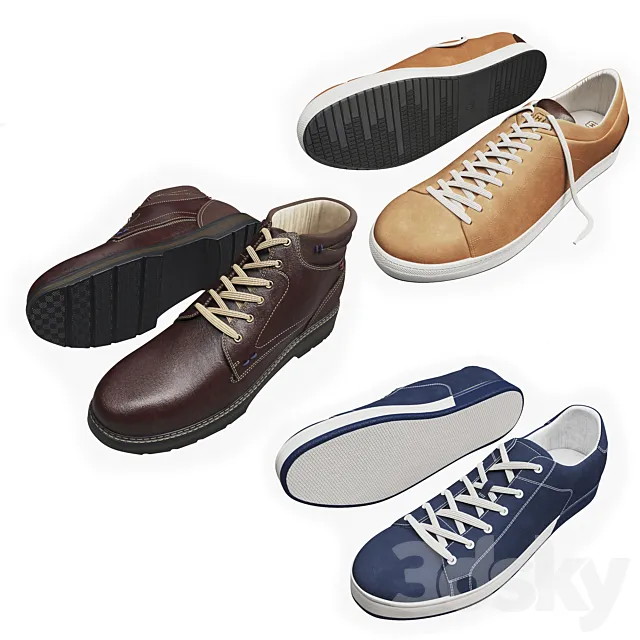 Set of shoes 2 3DModel