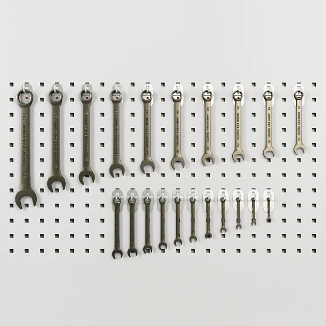 Set of spanners 3D Model