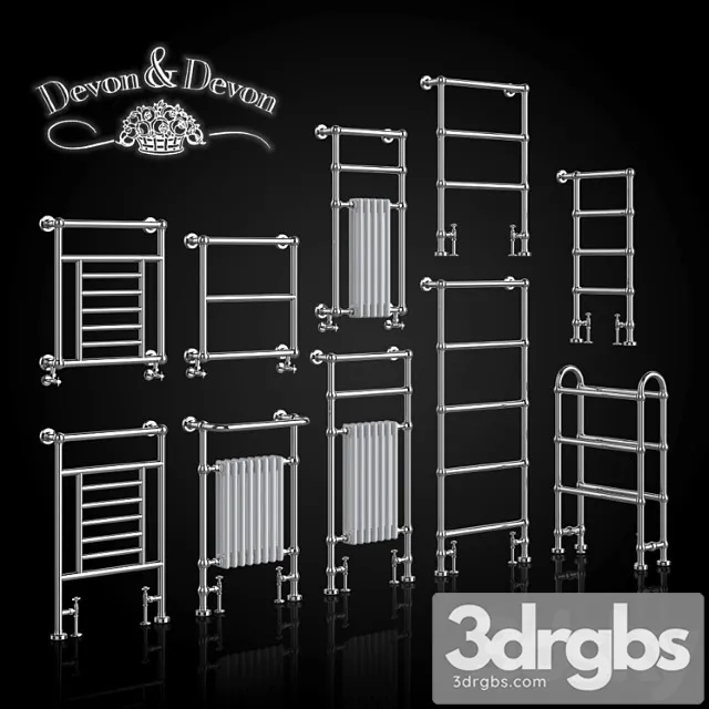 Set of Towel Warmers Devon Devon 3D Model Free