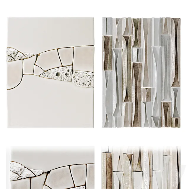Set of two ceramic panels Free Download