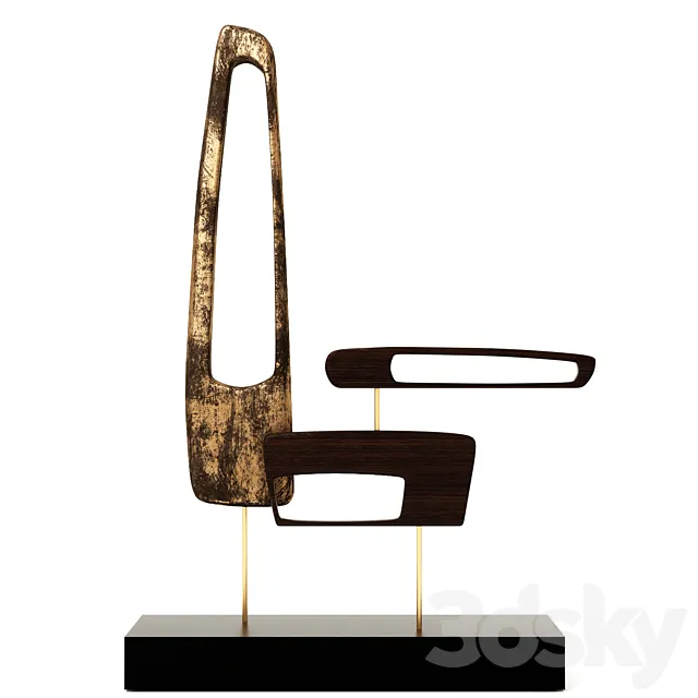 Set of two sculptures 3 3DModel