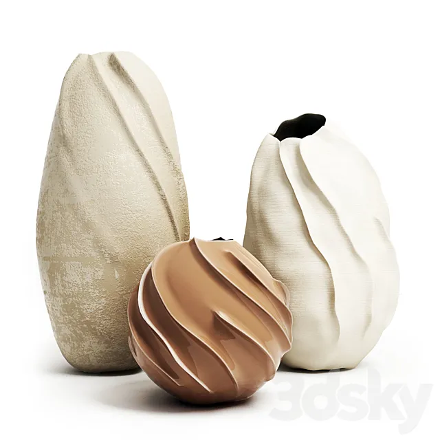 Set of vases 3. 3D Model