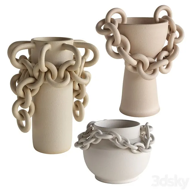 Set of vases GBS-V01 3D Model