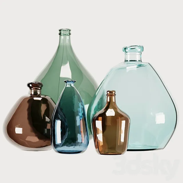 Set of vases. Izolia 3DModel