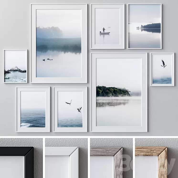 Set of wall paintings 1453 3D Model