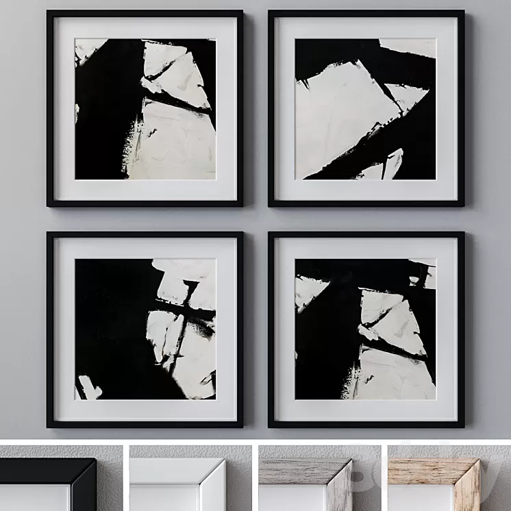 Set of wall paintings 1526 3D Model