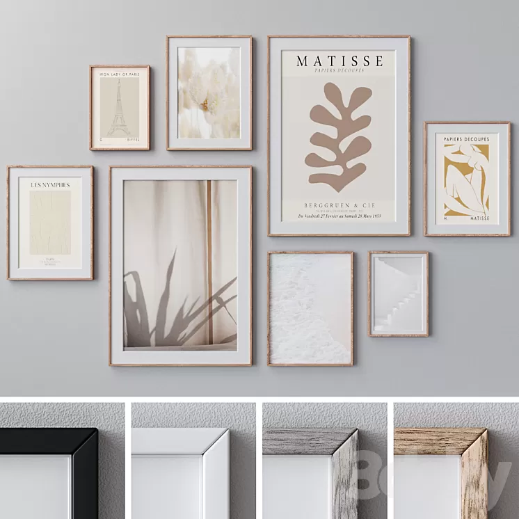 Set of wall paintings 1570 3D Model