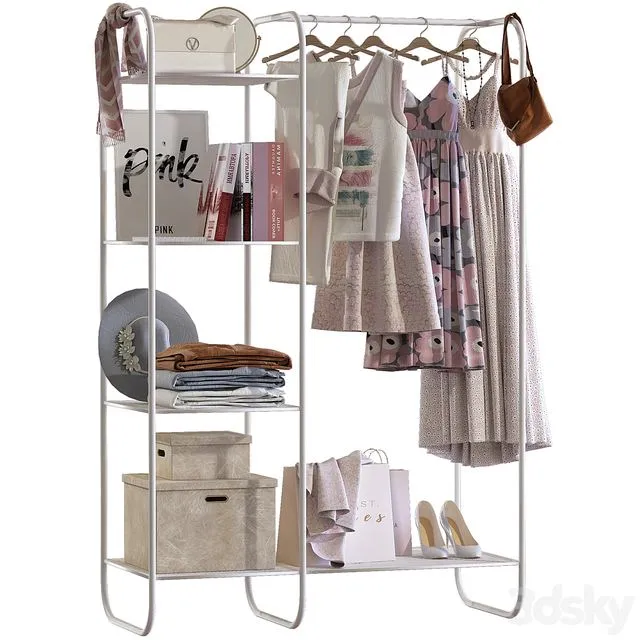 Set of womens clothing 2 3D Model