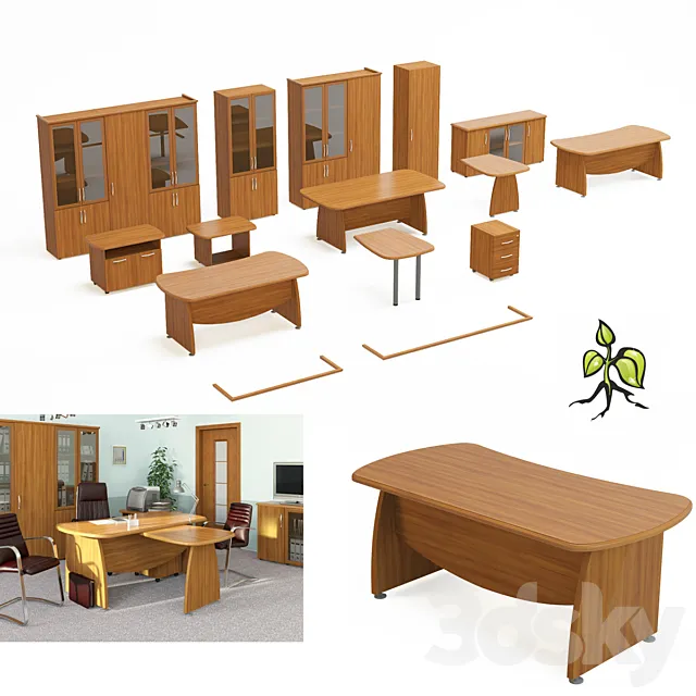 Set Office furniture "Orion" 3DModel