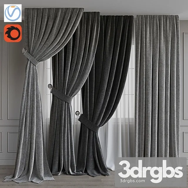 Set Porter 38 Gray Gamma 3D Model Free