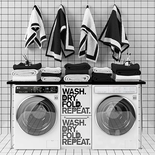 Set room laundry room 3DModel