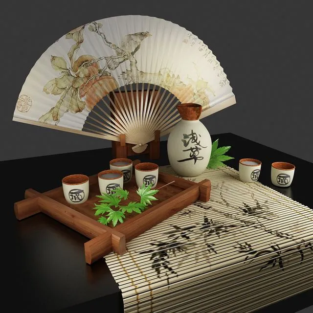 Set Sake 3D Model