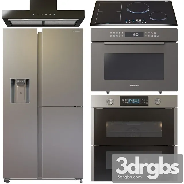 Set Samsung Appliance 3D Model Free