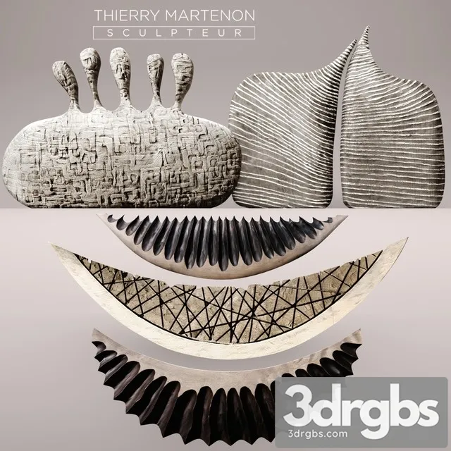Set Sculpture Thierry Martenon 3D Model Free