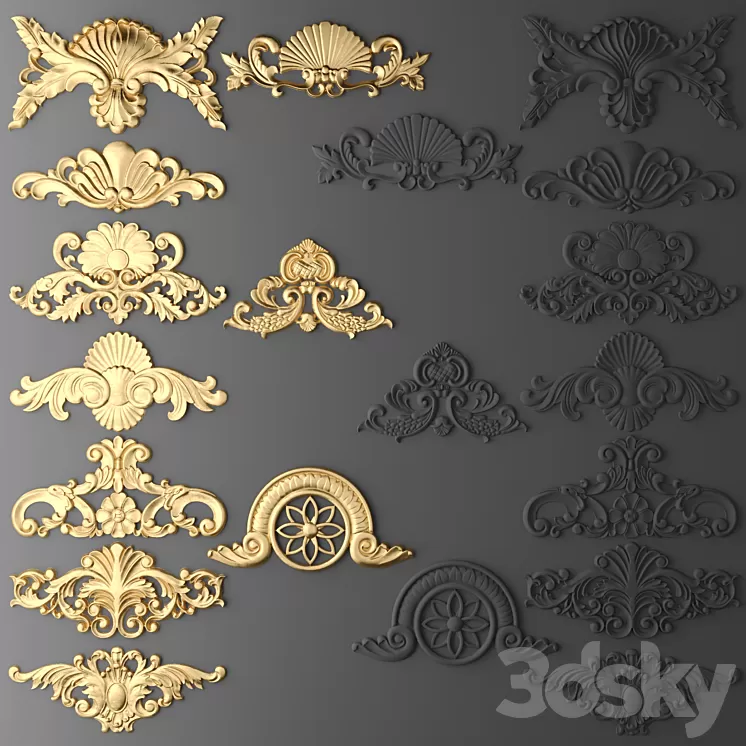 Set stucco 3D Model