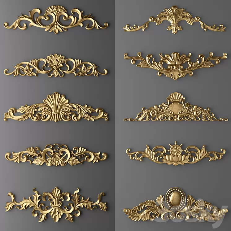 Set stucco. 3D Model