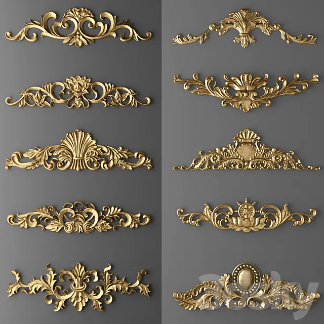Set stucco. 3DModel