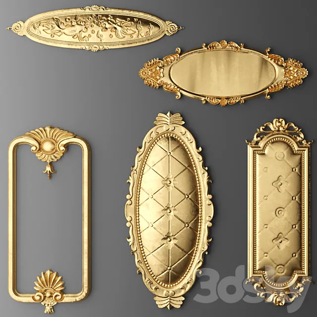 Set stucco decoration 3D Model