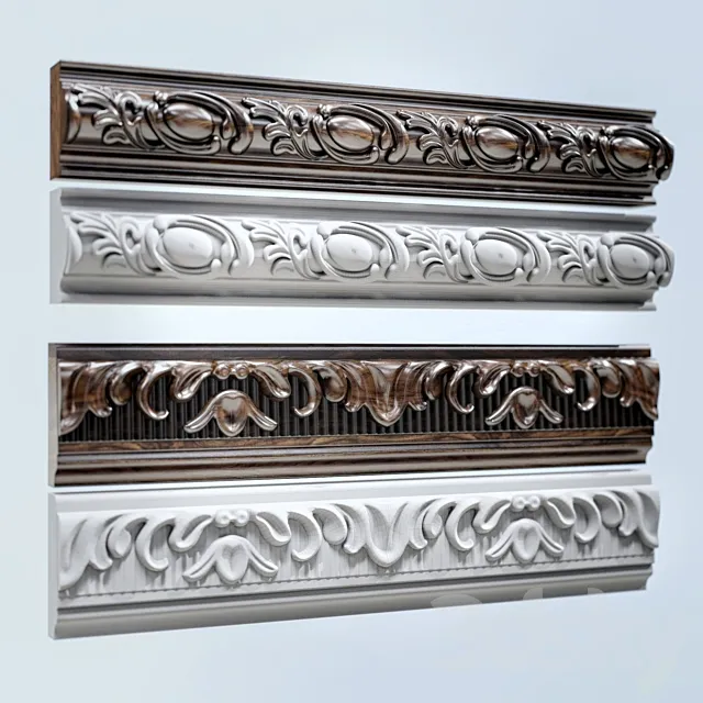 Set stucco moldings. 3DModel
