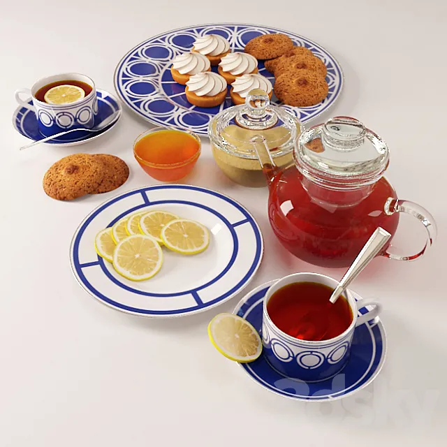 Set "Tea Party" 3DModel