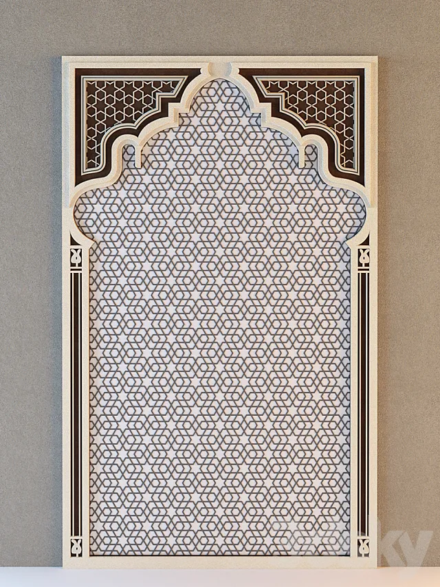 Set the Arab lattices 3DModel