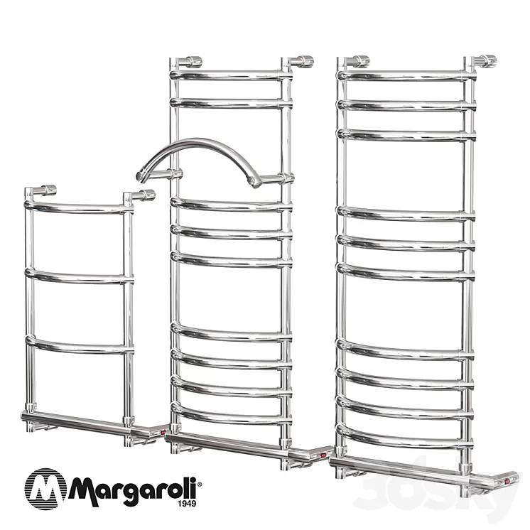 Set towel margaroli Collection: Luna 3D Model