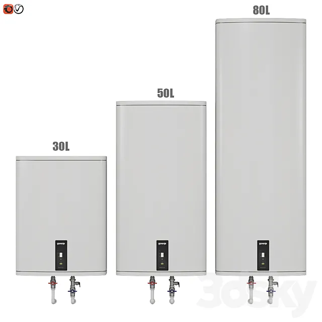 Set Water heater Gorenje FTG 3D Model