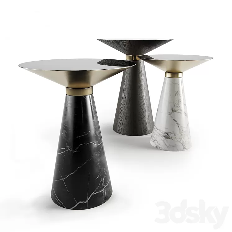Set_Vid_Coffe_Table_Luxury 3D Model