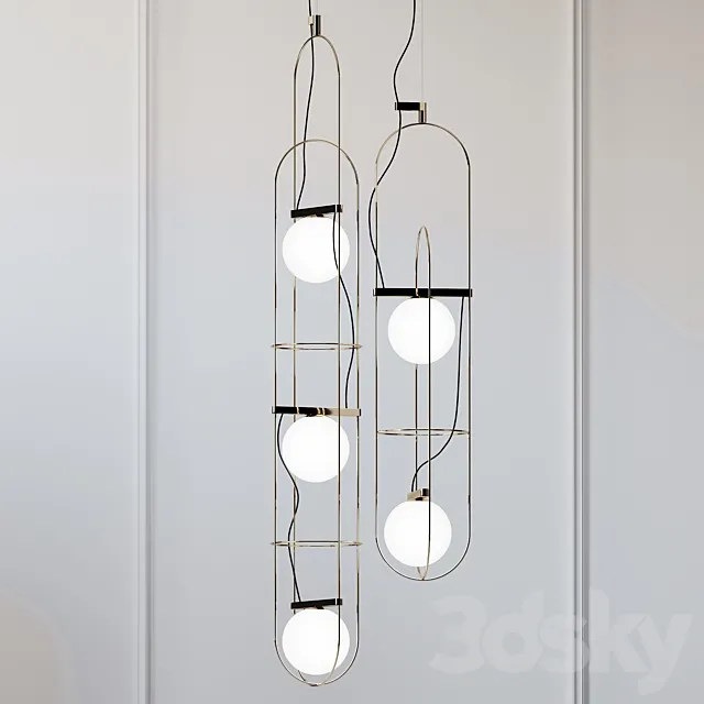 Setareh Pendant Lamp FontanaArte 3DModel