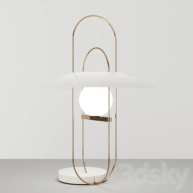 Setareh table lamp by Fontana Arte 3DModel