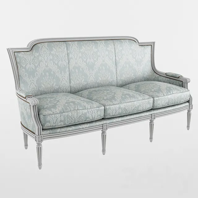 Seven Sedie Ottocento 3 Seater sofa Victoria 3D Model