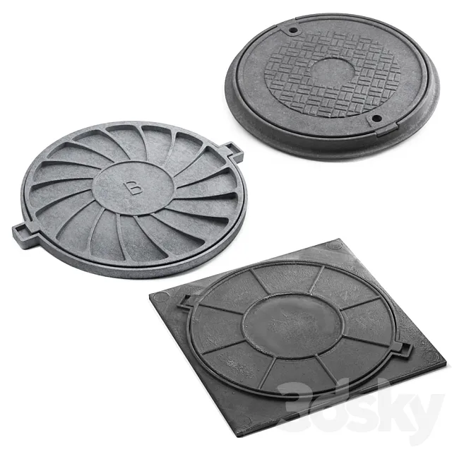 Sewer hatch 3D Model
